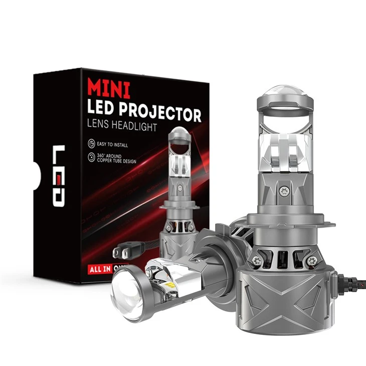 Ống kính Máy chiếu LED Quạt tốc độ cao Bộ đèn pha LED ô tô