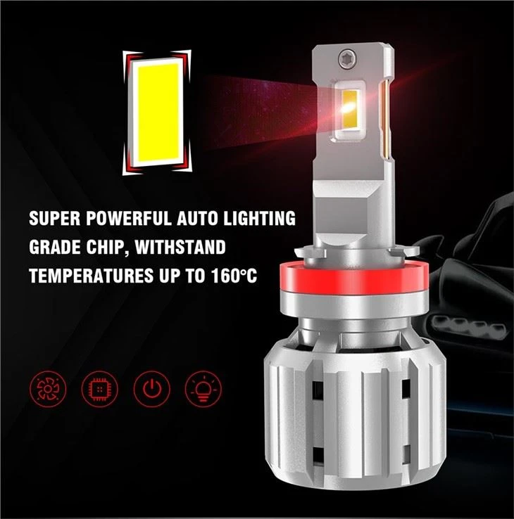 LANSEKO Latest 55W 12000LM H7 Brightest Led Headlight Bulb For Cars