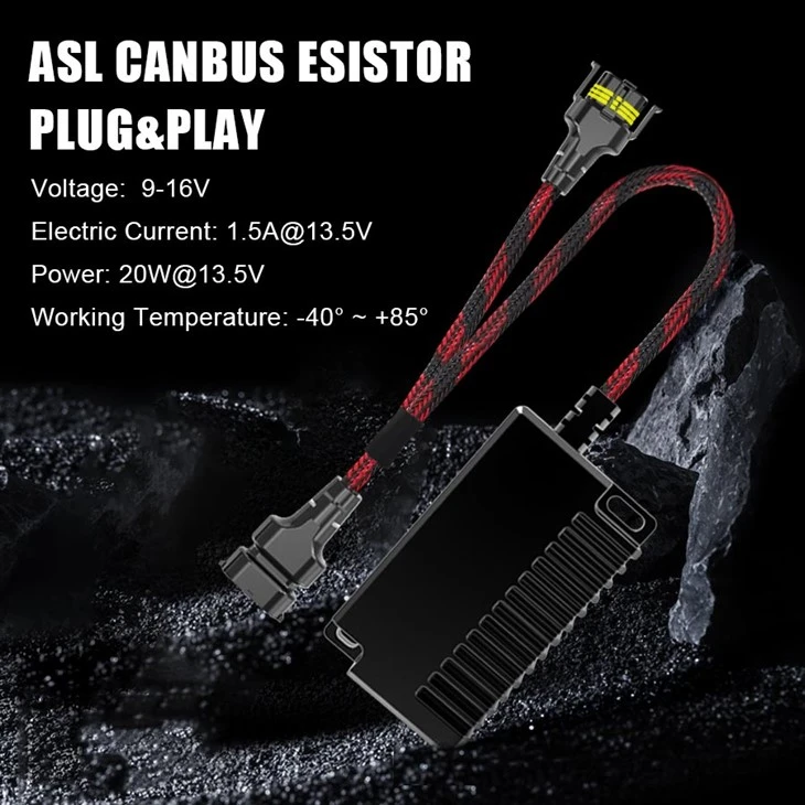 DC9-16V 20W LED Headlight Canbus Resistor H4